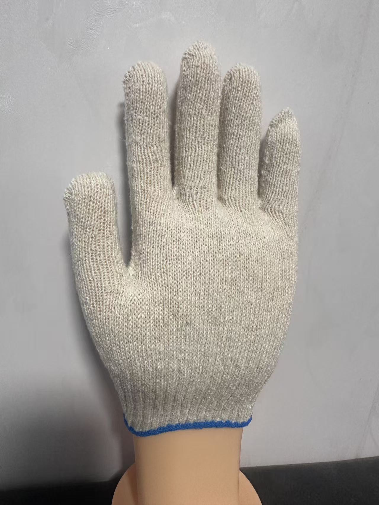 400g Single-Thread Natural White Cotton Gloves